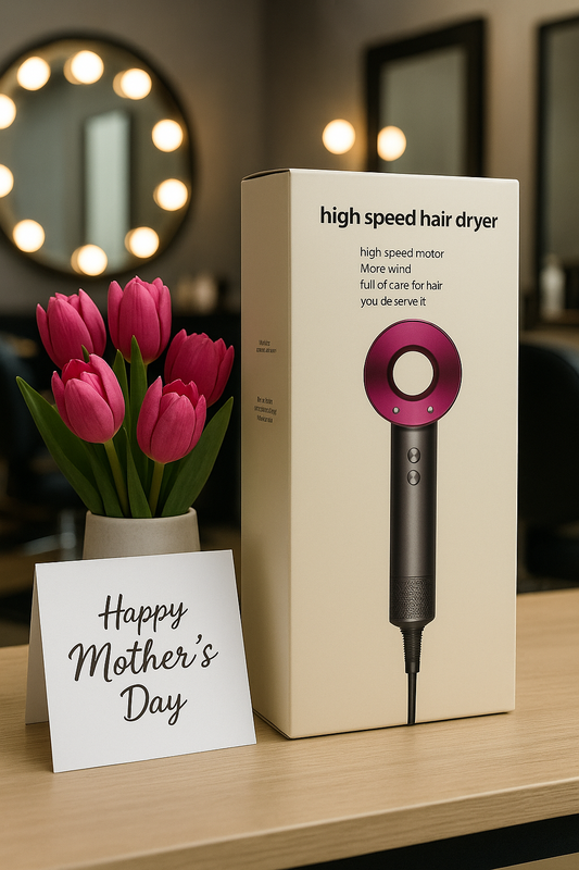 Dyson Supersonic Hair Dryer Purple/Nickel. Three Attachments. Serial # Provided.