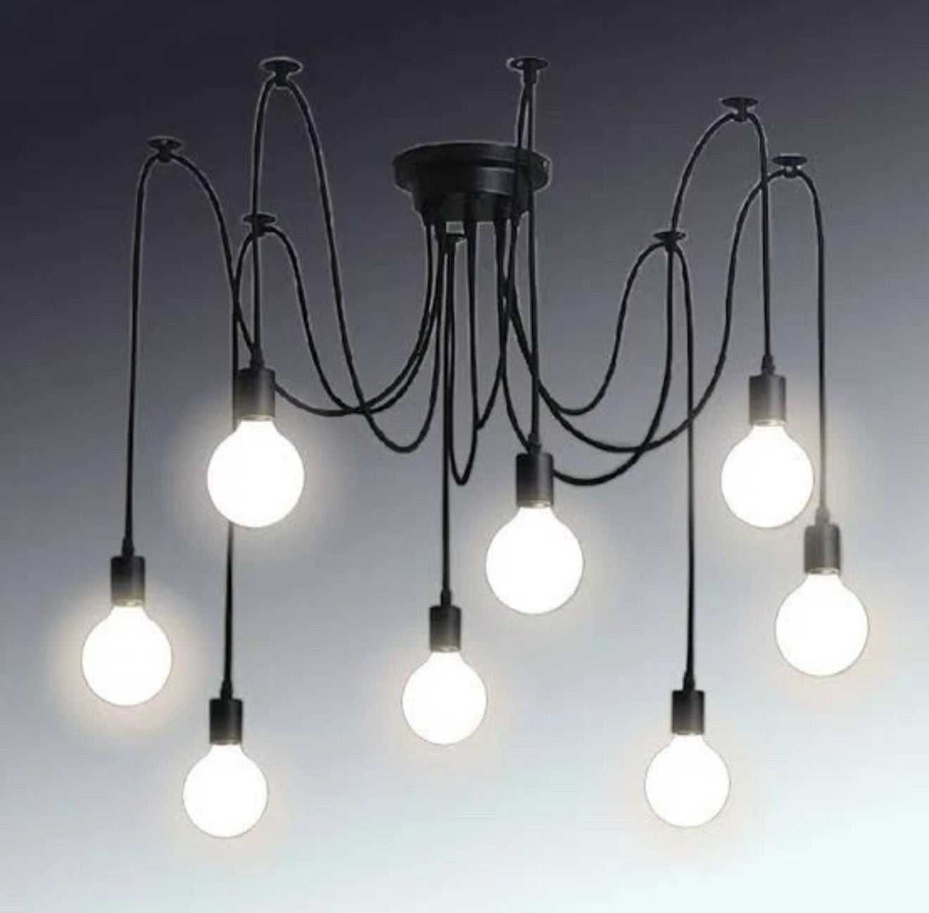 Hudson Living Studio LED Pendant Light Black
